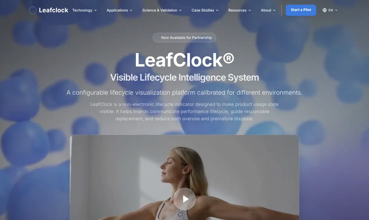 Leafclock 官网首页